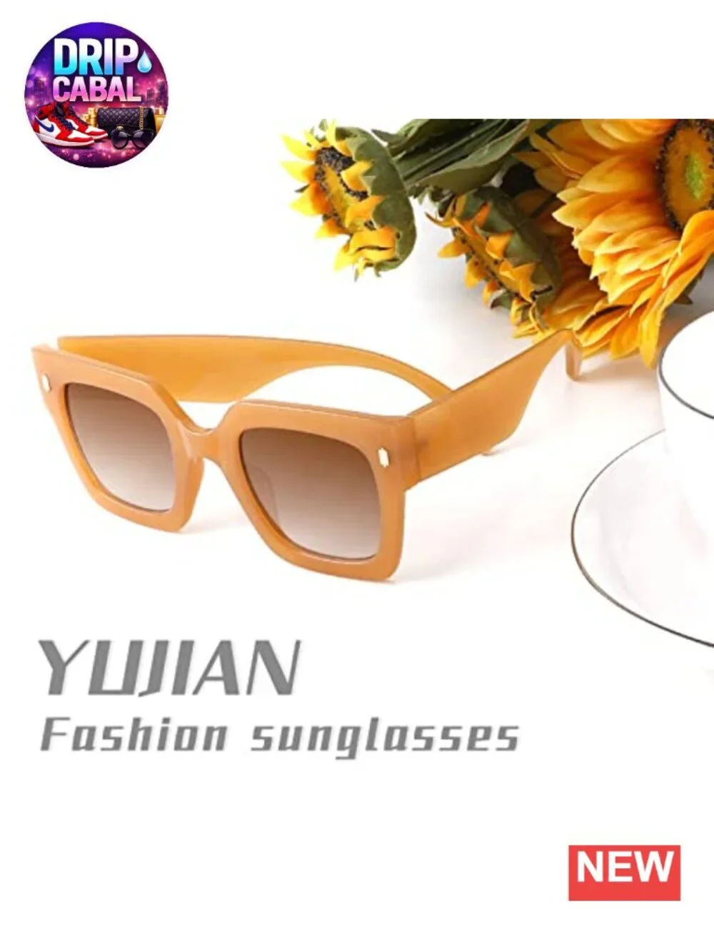 Vintage Oversized Square Sunglasses for Women UV400 Retro Fashion Shades